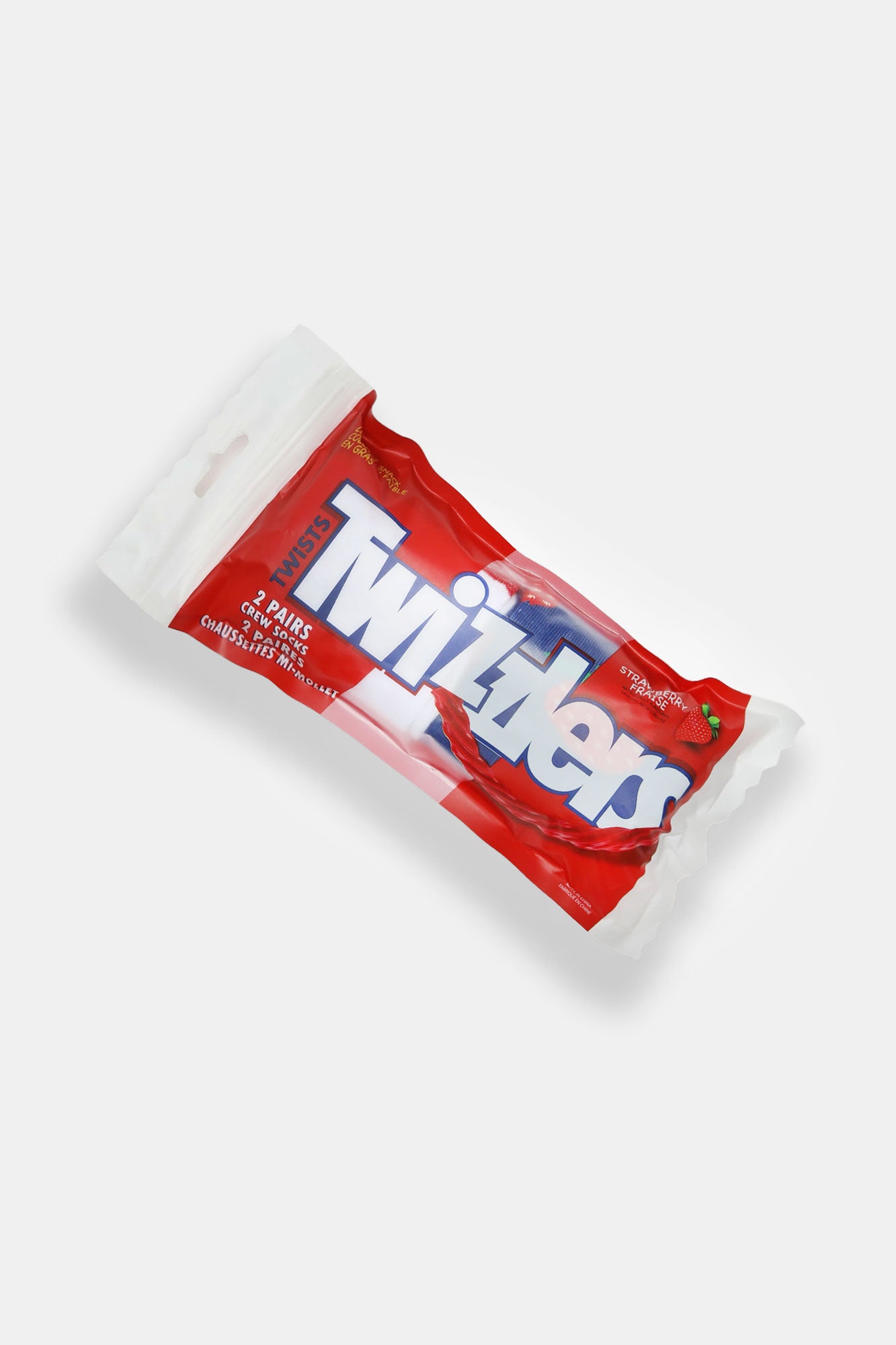 Chaussettes imprimés Twizzlers paquet cadeaux de 2