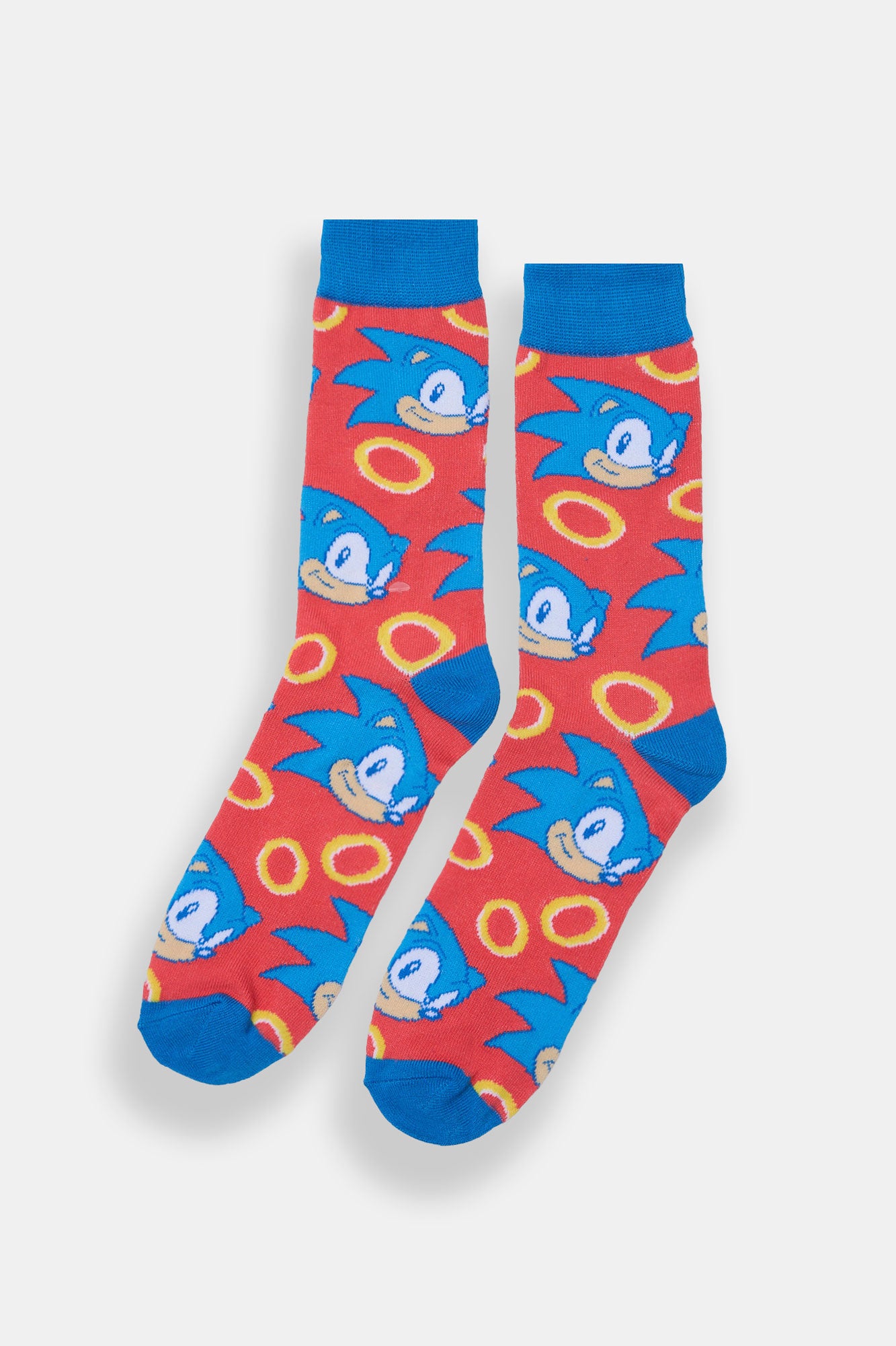 Chaussettes jacquard imprimées Sonic le hérisson
