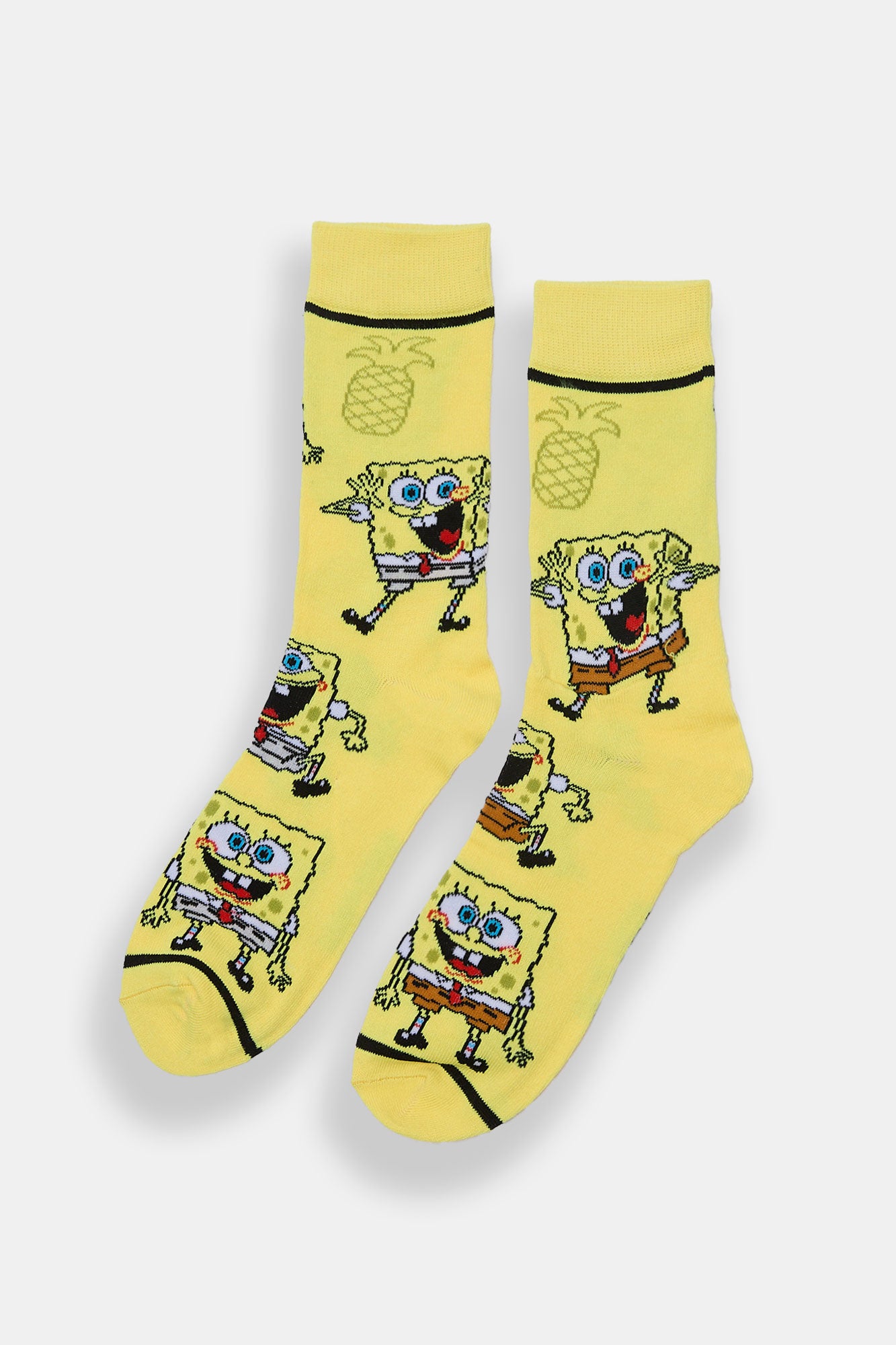 Chaussettes jacquard imprimées Bob l'Éponge