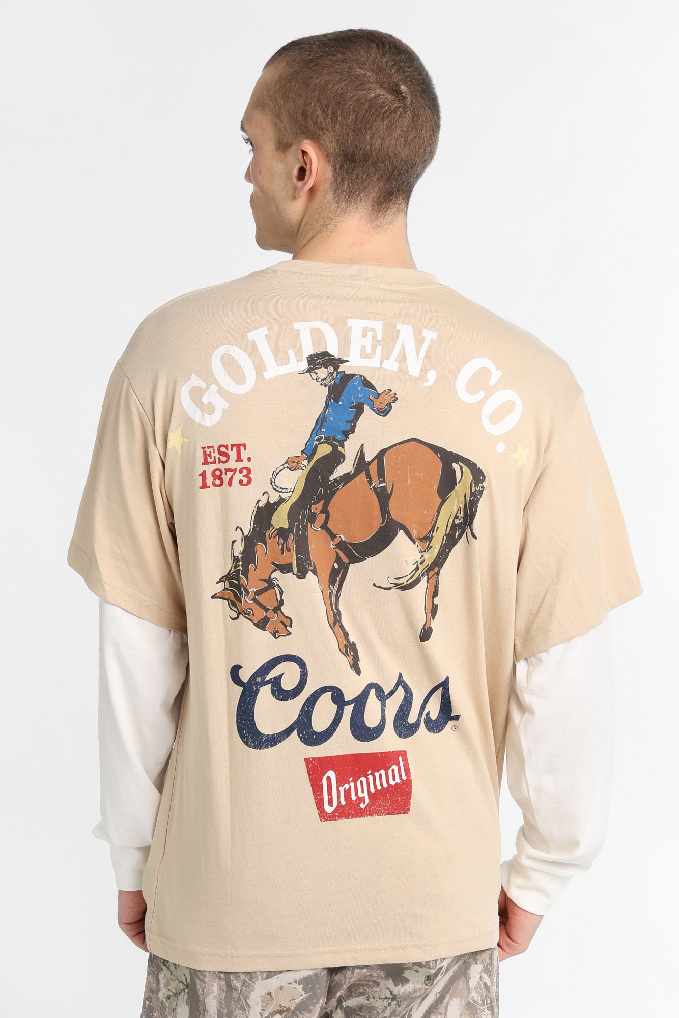 Coors Golden Co. Long Sleeve Layered Twofer Tee