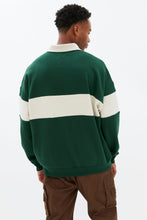 AERO Colour Block Fleece Polo Sweatshirt thumbnail 4
