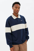 AERO Colour Block Fleece Polo Sweatshirt thumbnail 1