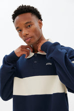 AERO Colour Block Fleece Polo Sweatshirt thumbnail 6