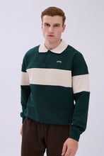 AERO Embroidered Colour Block Long Sleeve Polo thumbnail 1