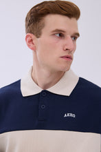 AERO Embroidered Colour Block Long Sleeve Polo thumbnail 6