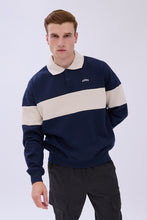 AERO Embroidered Colour Block Long Sleeve Polo thumbnail 5