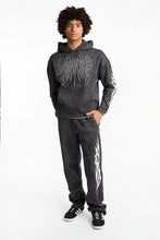 Pantalon en molleton à jambe ample délavé graphique AERO thumbnail 4