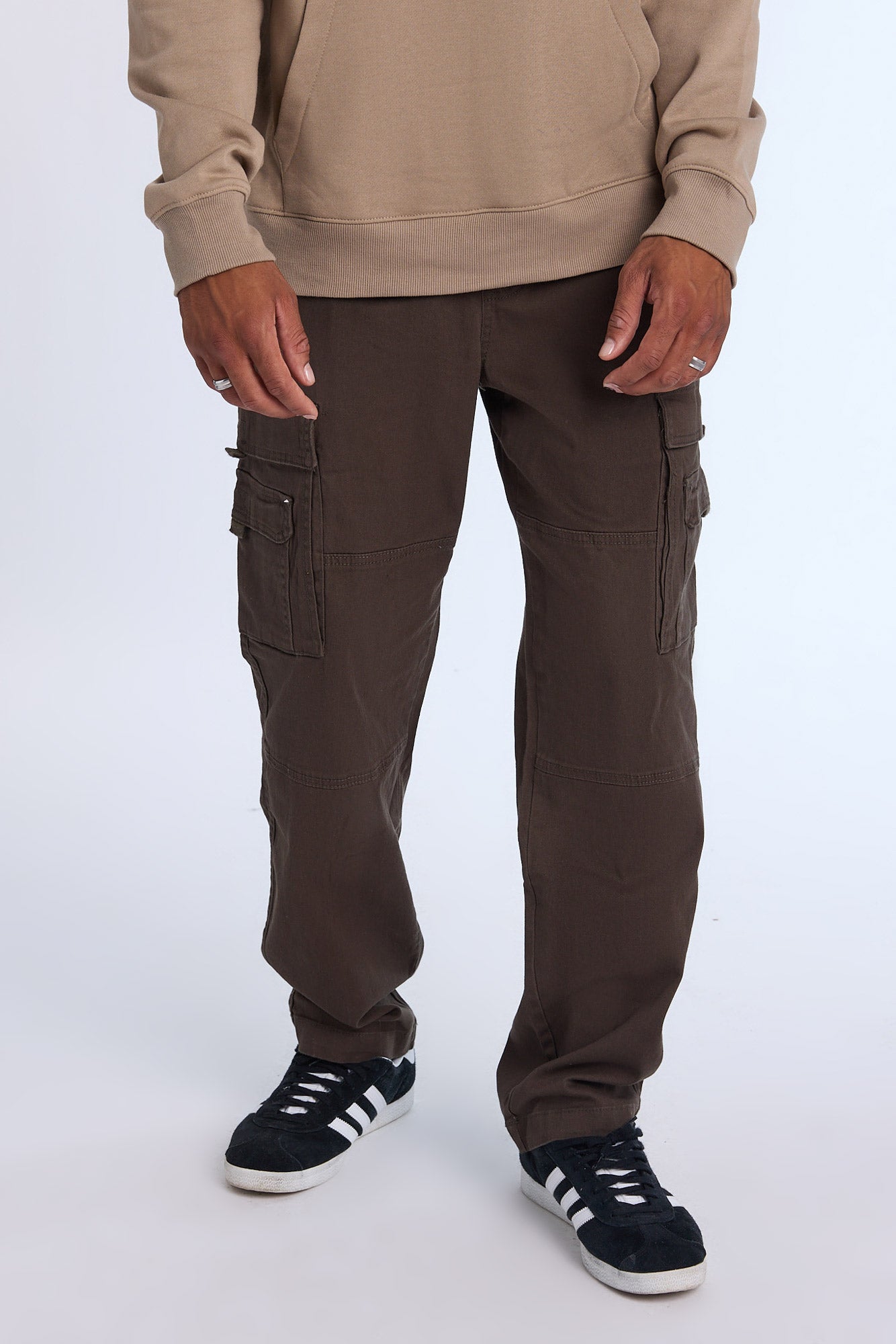 AERO Multi-Pocket Loose Cargo Twill Pants