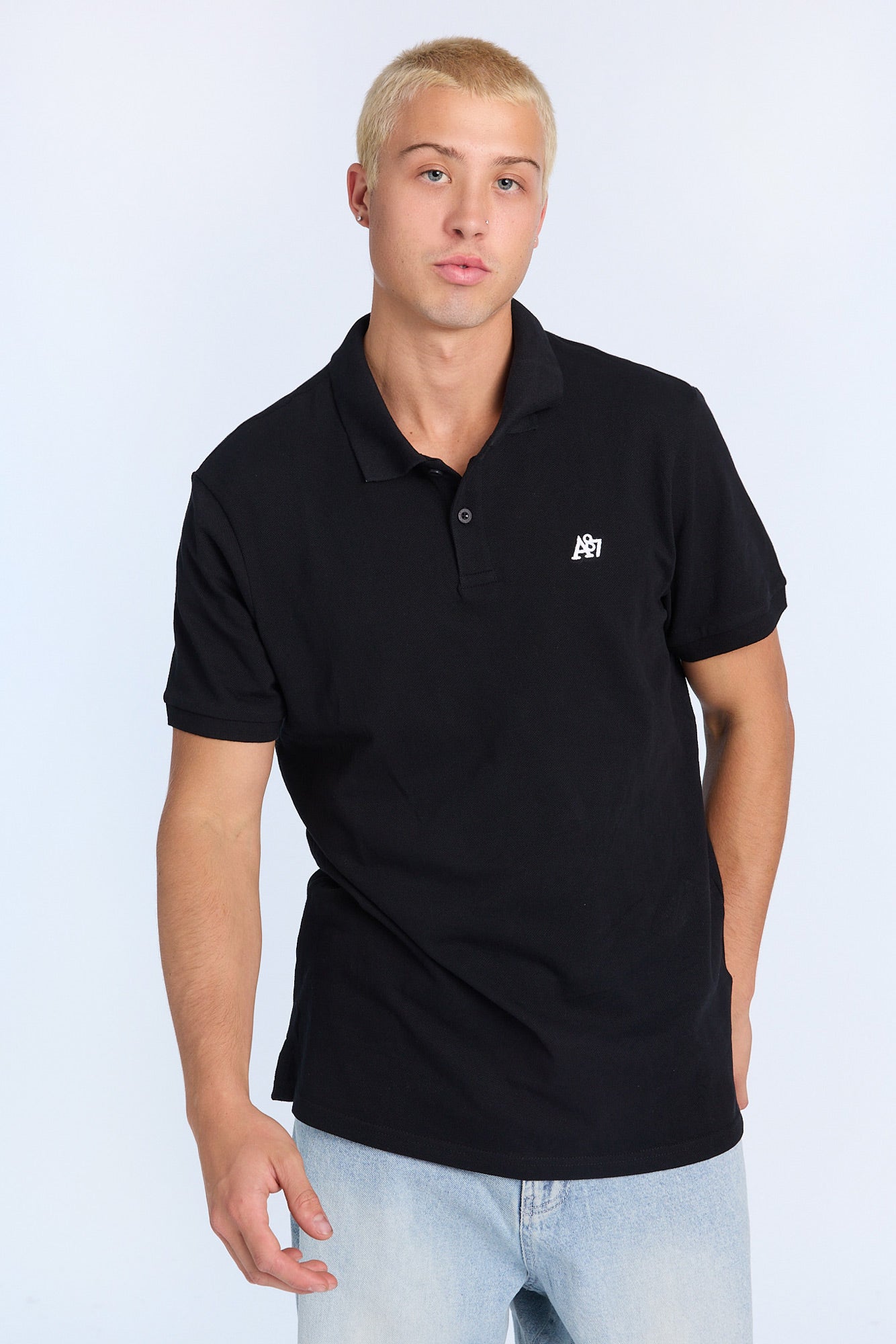 AERO A 87 Embroidered Pique Polo