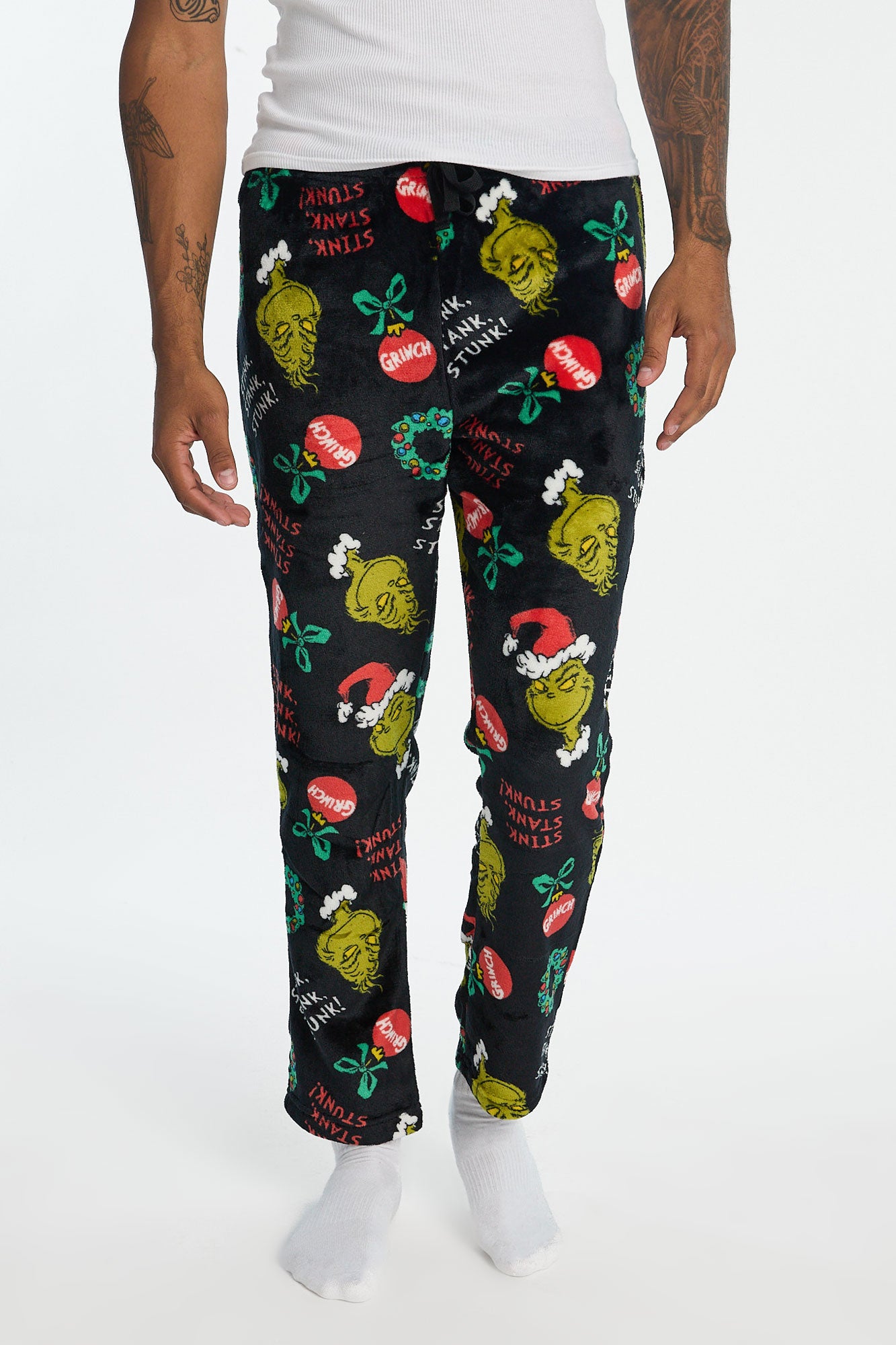 The Grinch Stink Stank Stunk Plush Pajama Pants