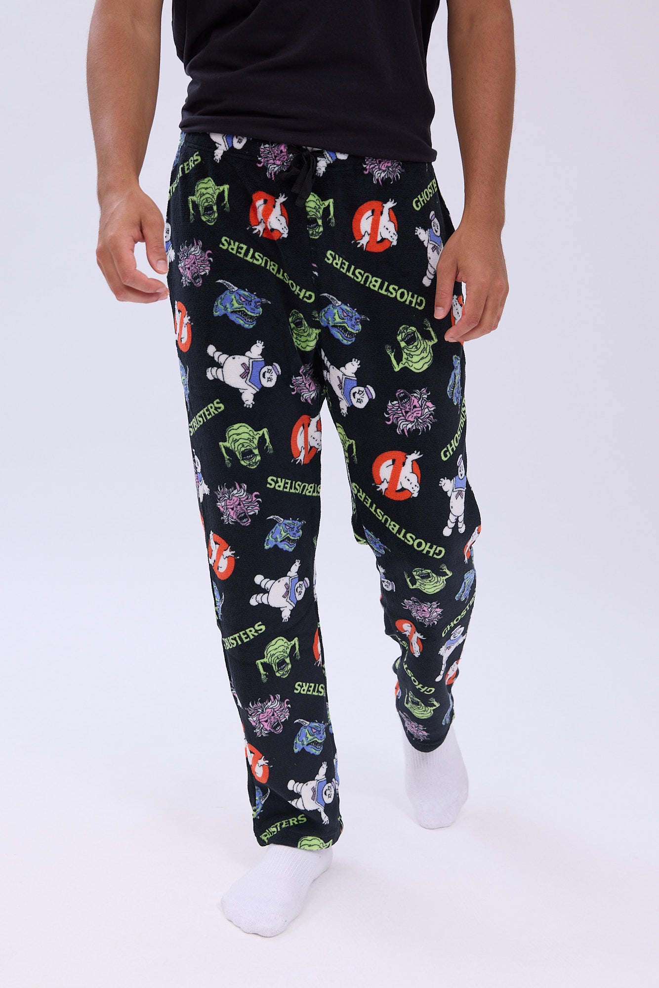 Aeropostale Ghostbusters Printed Plush Pajama Pants Shop Midtown