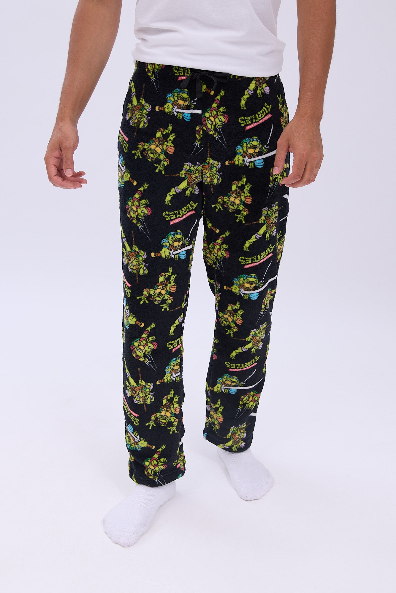 Teenage Mutant Ninja Turtles Printed Plush Pajama Pants