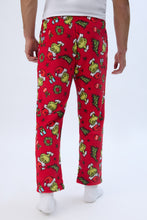 The Grinch Wreath Printed Plush Pajama Pants thumbnail 3