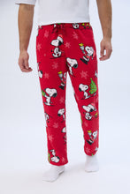 Peanuts Snoopy Printed Plush Pajama Pants thumbnail 1