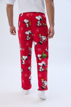 Peanuts Snoopy Printed Plush Pajama Pants thumbnail 3