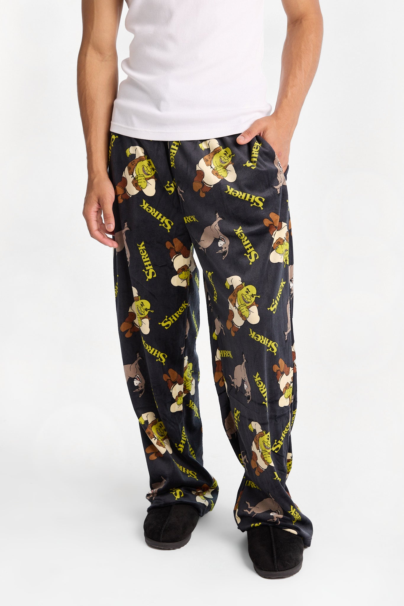 Shrek & Donkey Silky Fleece Pajama Pants