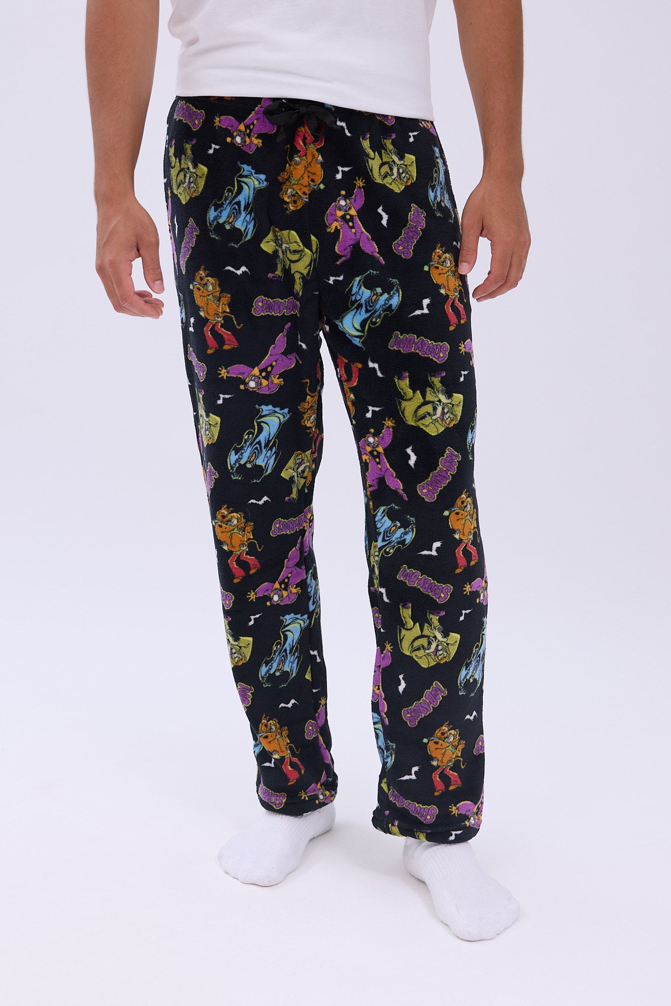 Scooby-Doo Printed Plush Pajama Pants