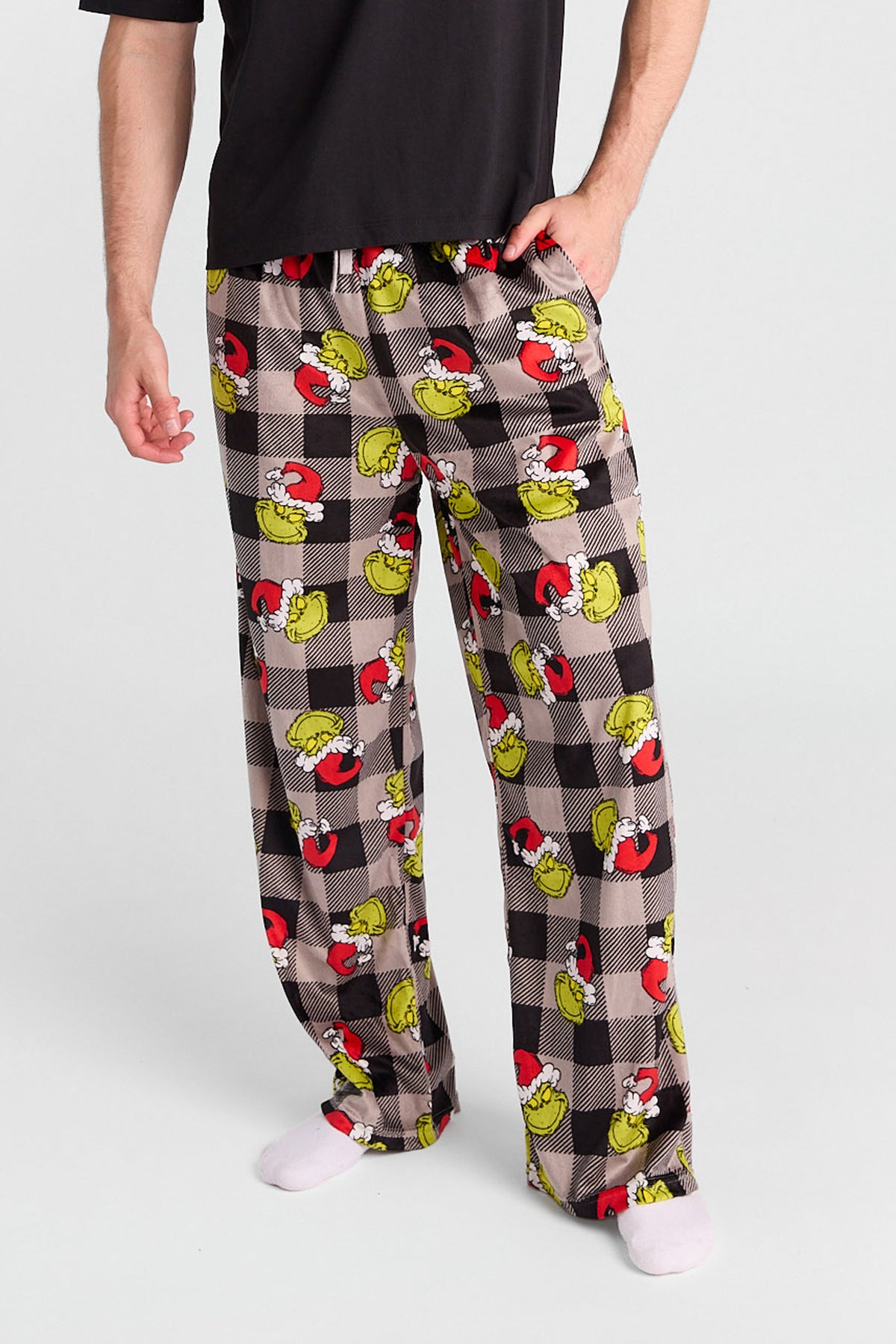 The Grinch Plaid Print Pajama Pants