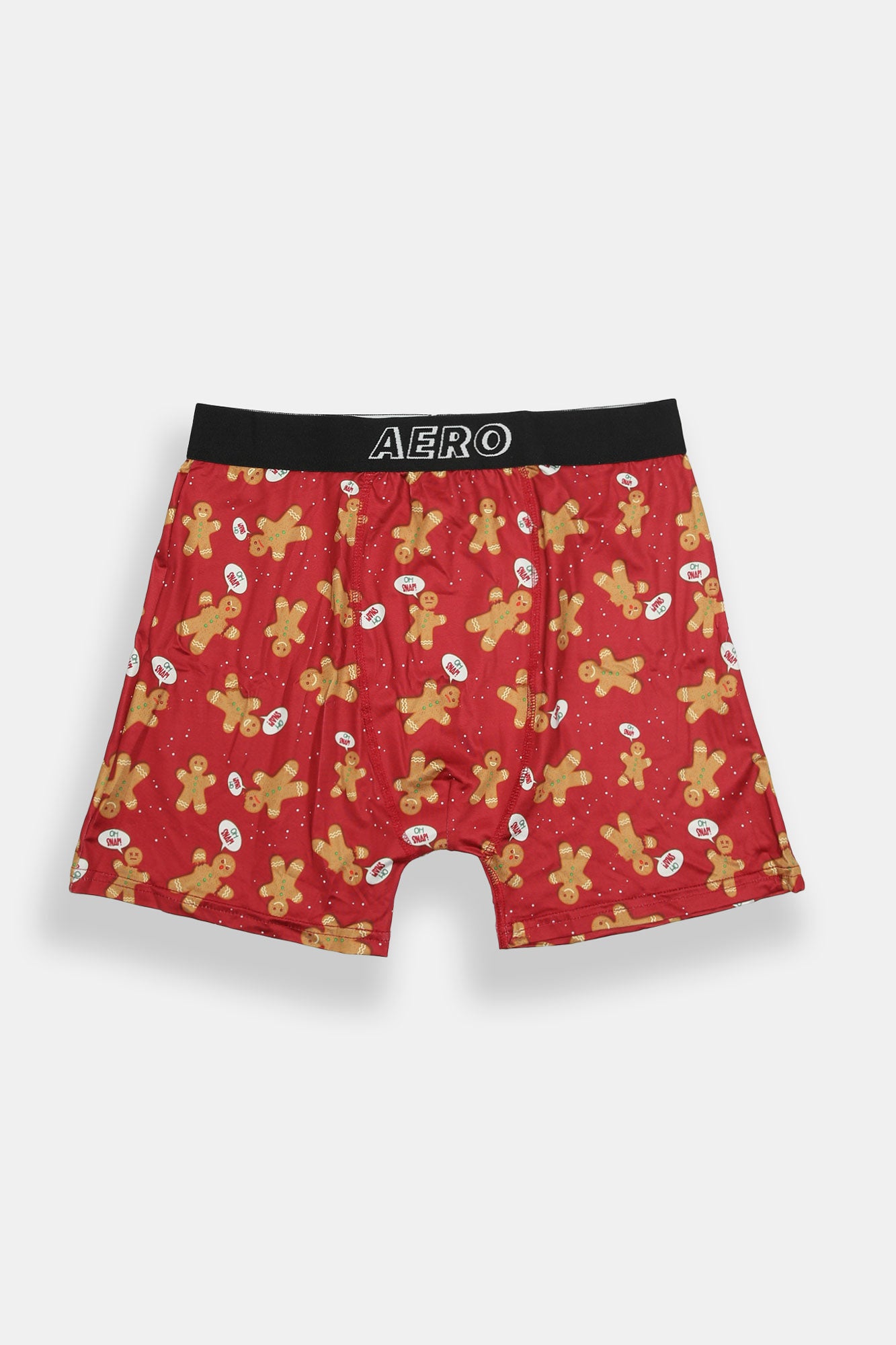 AERO Gingerbread Christmas Printed Boxer Briefs