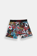 Snake Card Skulls Printed Boxer Briefs thumbnail 1