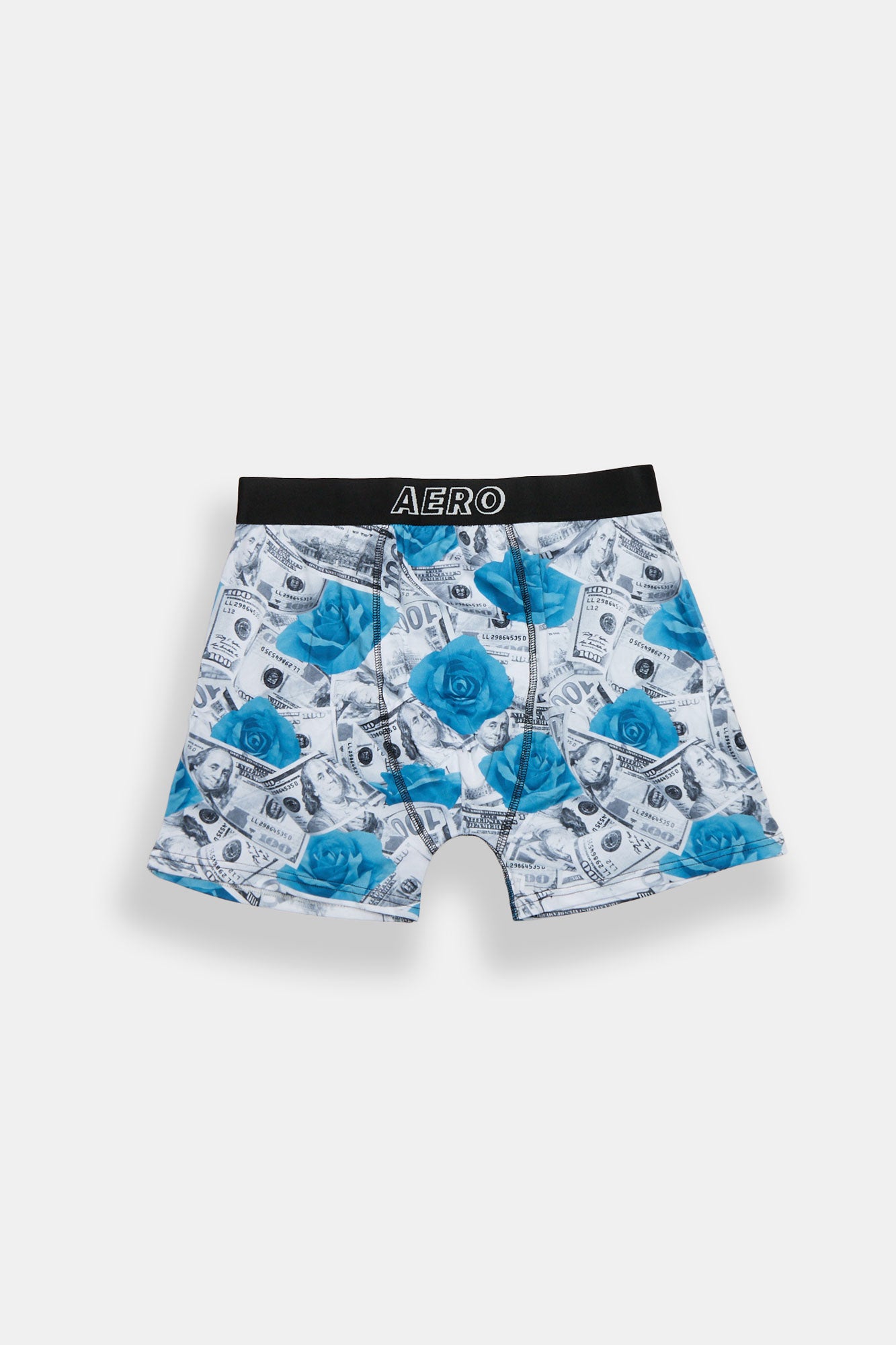 Roses & Money Bills Printed Boxer Briefs