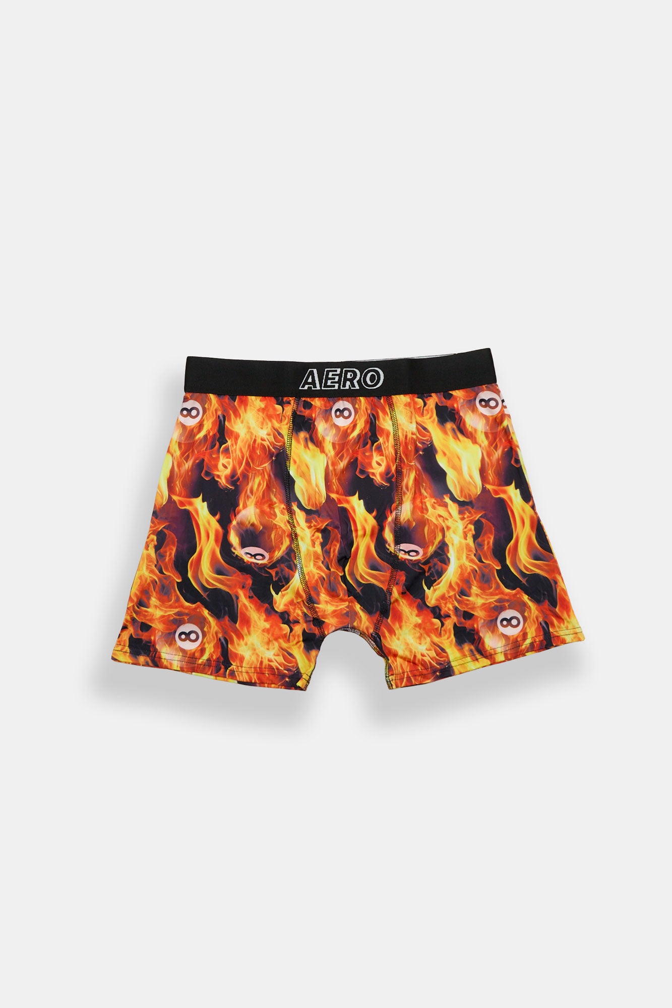 8-Ball & Flames Printed Boxer Briefs