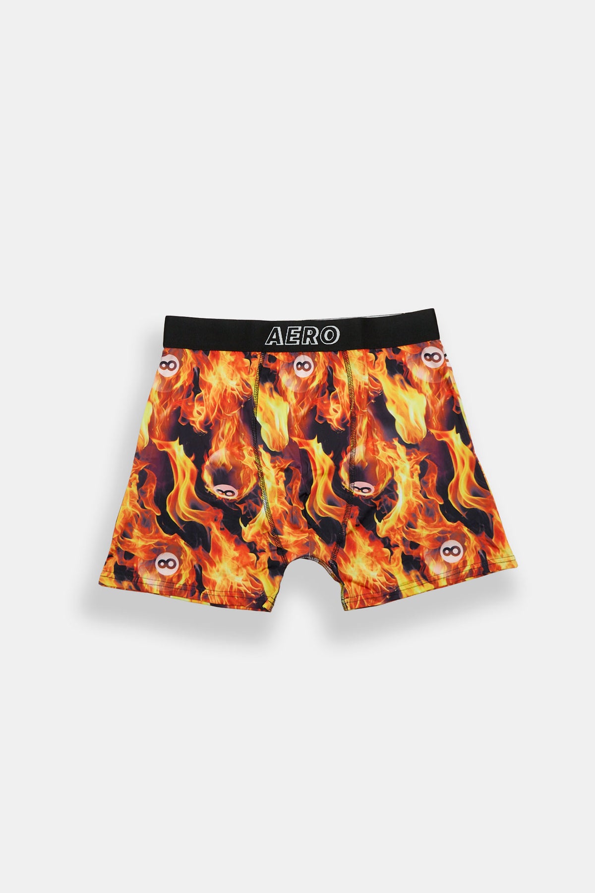 AERO 8-Ball & Flames Printed Boxer Briefs