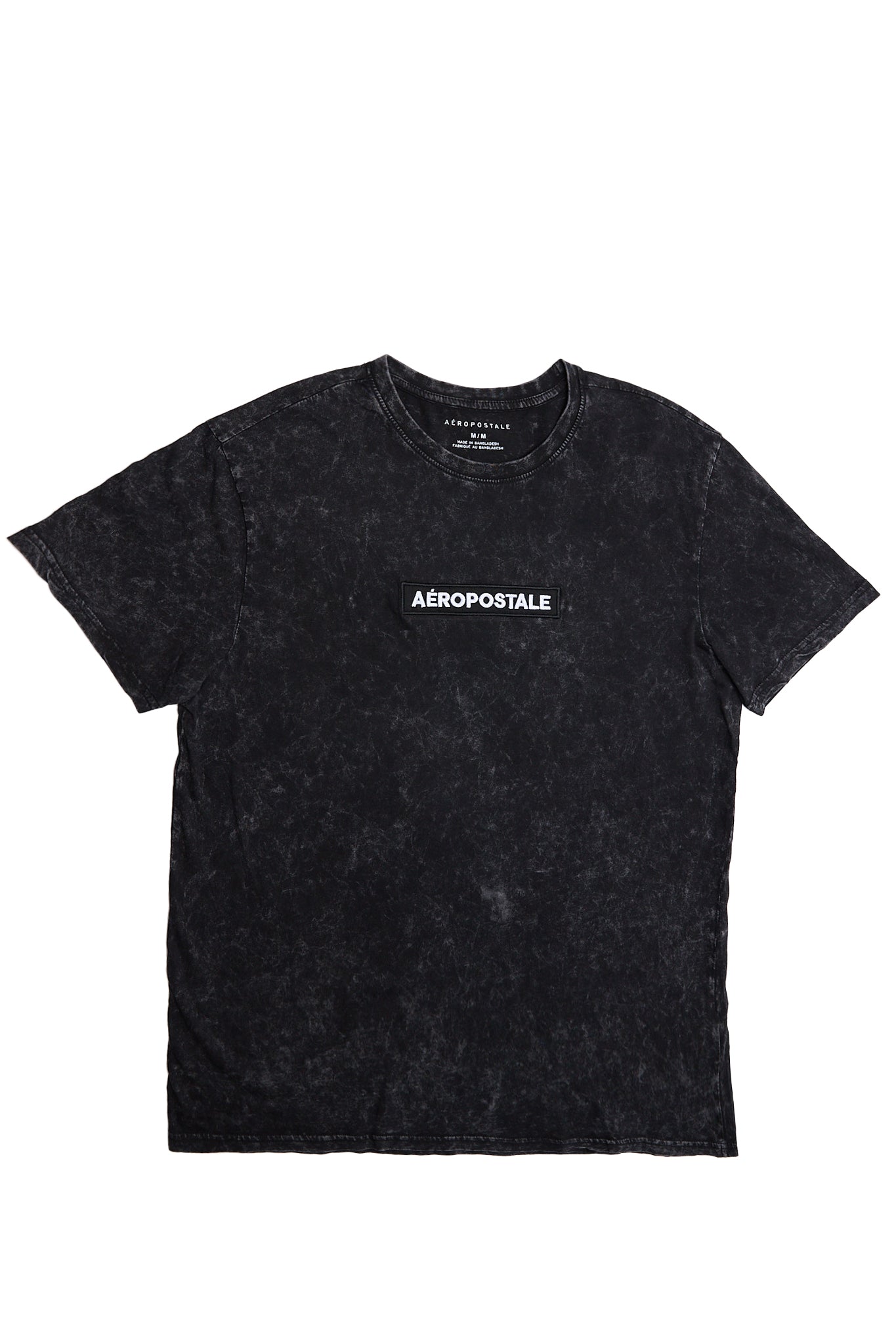 Aéropostale Embroidered Graphic Acid Wash Tee