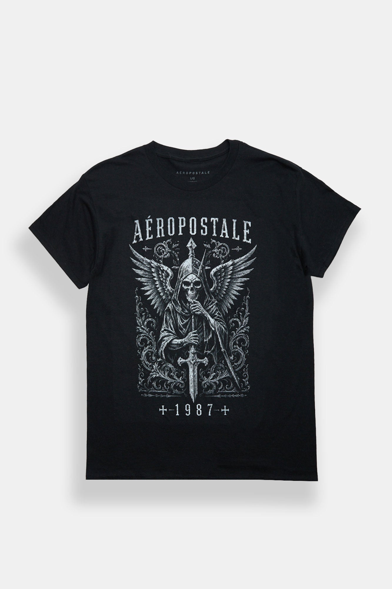 T-shirt classique graphique le faucheur Aéropostale 1987