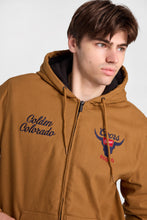Blouson de travail à capuche en toile de coton brodé Coors thumbnail 2