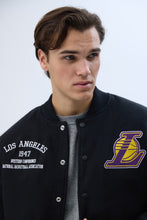 Los Angeles Lakers Graphic Varsity Bomber Jacket thumbnail 3