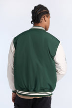 Blouson universitaire boutonne?e a? l'avant imprime? graphique Michigan State University thumbnail 3