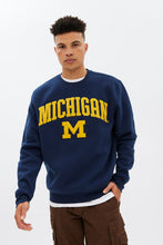 Michigan Embroidered Crew Neck Pullover Sweatshirt thumbnail 1