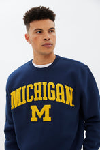 Michigan Embroidered Crew Neck Pullover Sweatshirt thumbnail 2