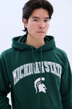 Pull à capuchon à enfiler imprimé graphique Michigan State thumbnail 3