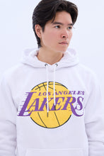 Pull à capuchon à enfiler appliqué chenille graphique Los Angeles Lakers thumbnail 3