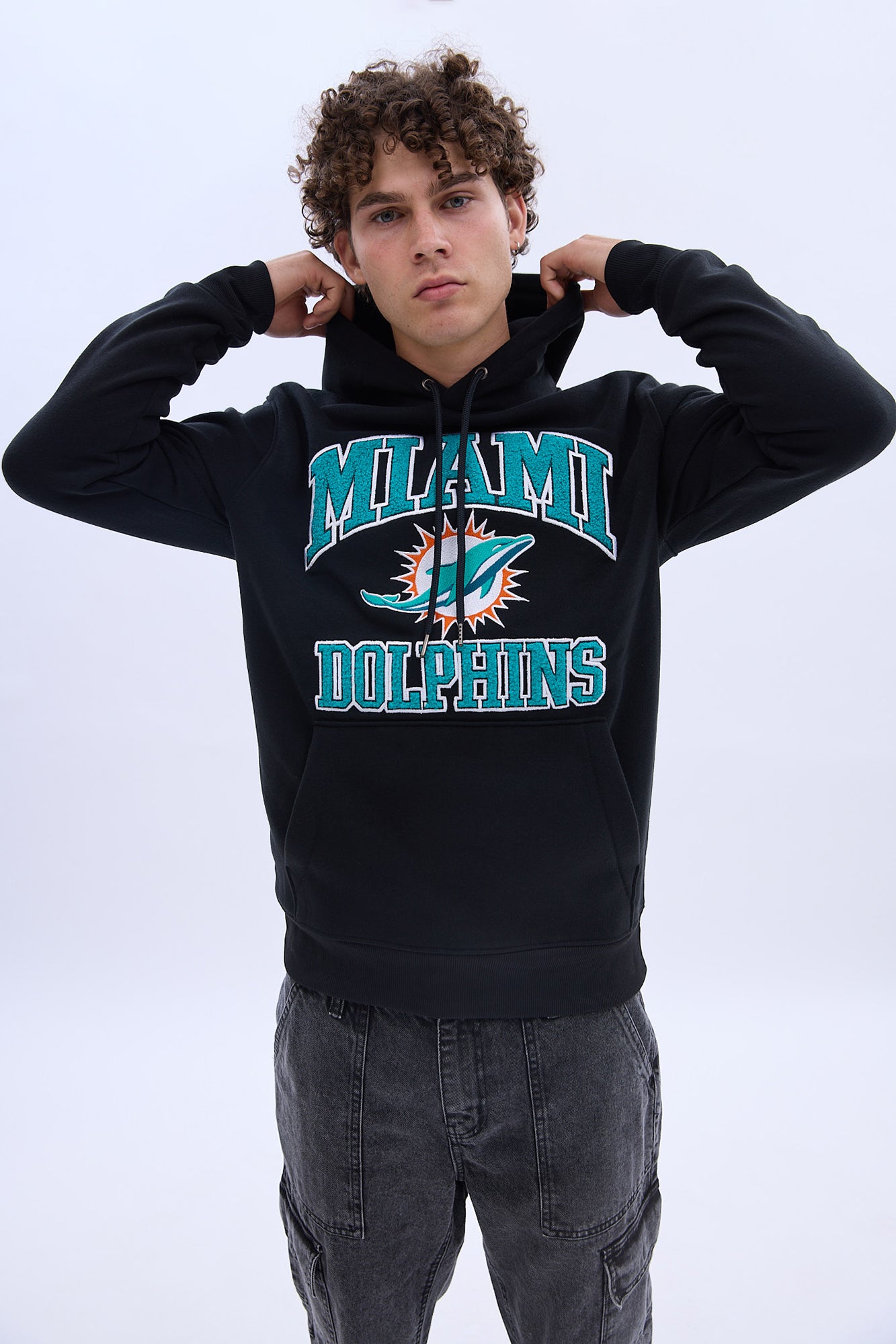 Miami Dolphins Graphic Pullover Hoodie