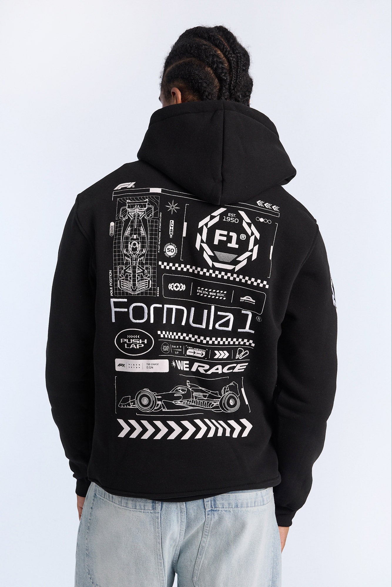 Pull a? capuchon graphique Formula 1