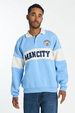 Manchester City Football Club Colour Block Polo Sweatshirt thumbnail 1