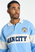Manchester City Football Club Colour Block Polo Sweatshirt thumbnail 2