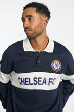 Chelsea Football Club Colour Block Polo Sweatshirt thumbnail 2