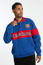 Barcelona Football Club Colour Block Polo Sweatshirt thumbnail 1