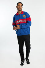 Barcelona Football Club Colour Block Polo Sweatshirt thumbnail 4