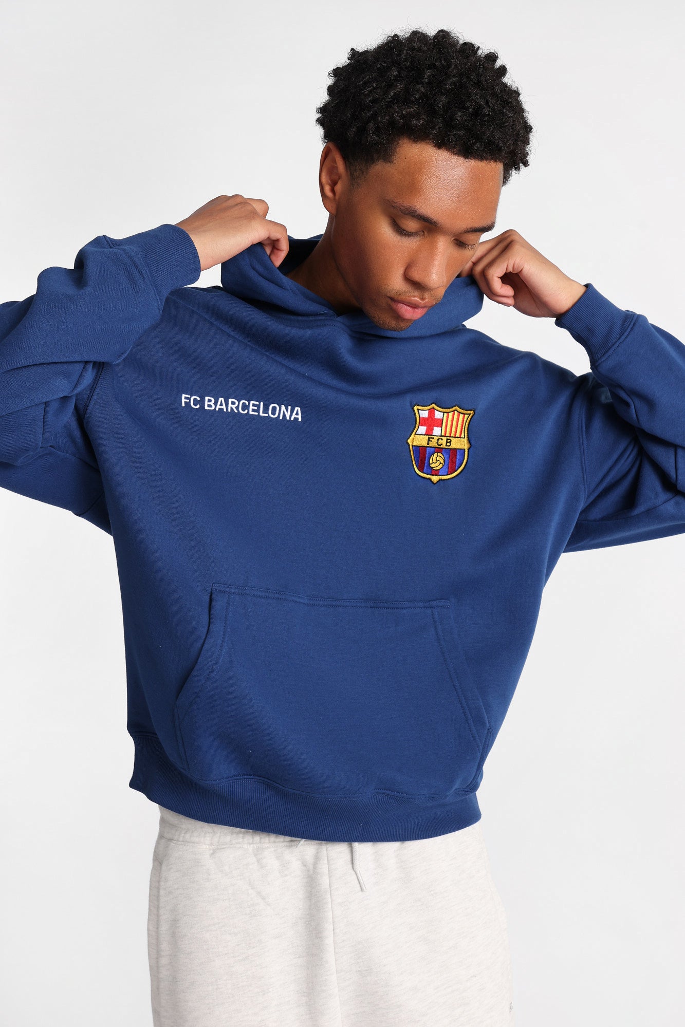 F.C. Barcelona Graphic Embroidered Hoodie