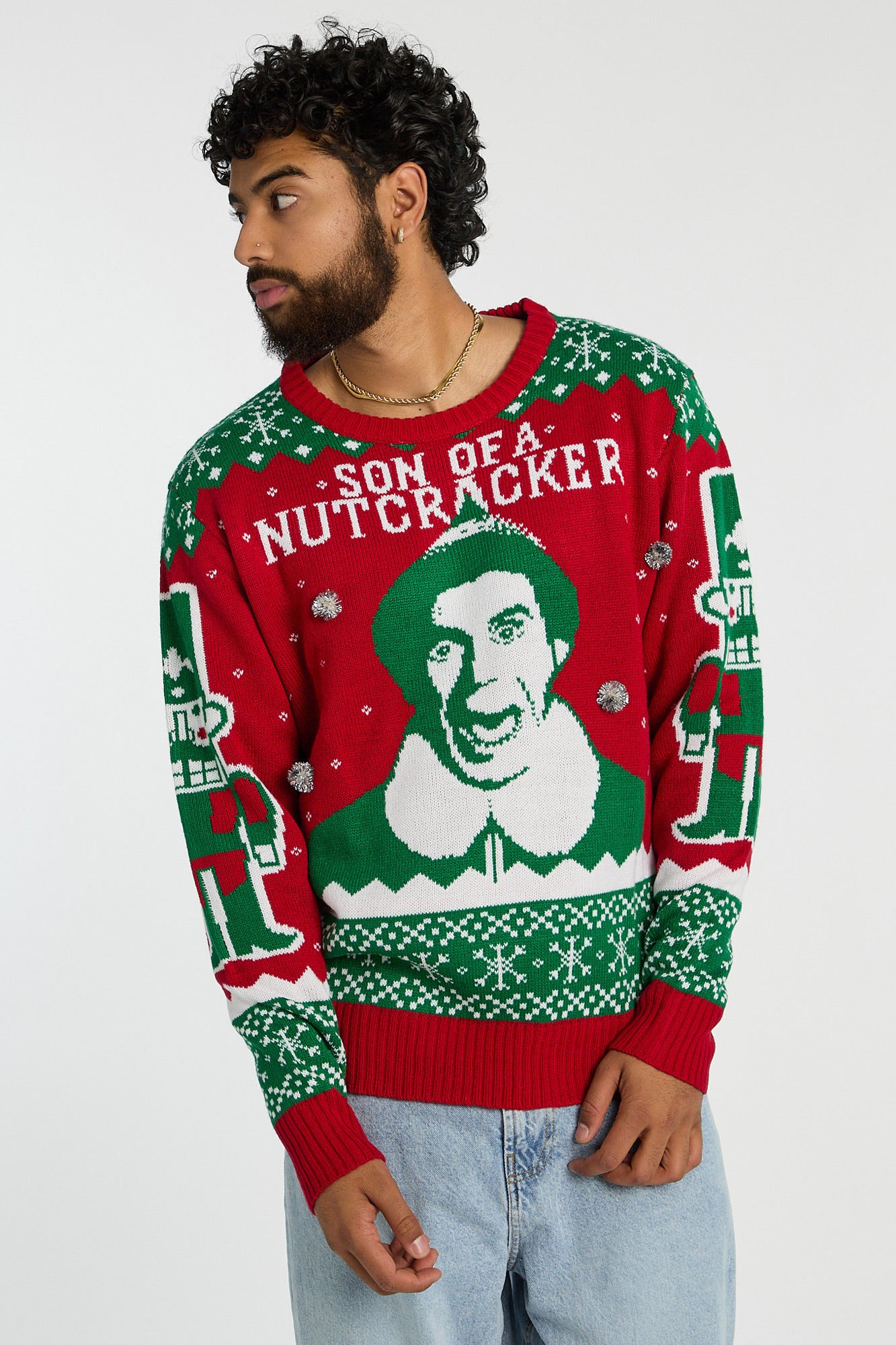 Elf Son Of A Nutcracker Crew Neck Sweater