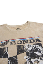 T-shirt délavé acide imprimé graphique Honda Racing thumbnail 2