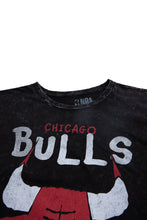 T-shirt délavé acide imprimé graphique Chicago Bulls thumbnail 2