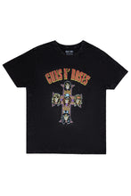 T-shirt délavé acide imprimé graphique Guns N' Roses thumbnail 1