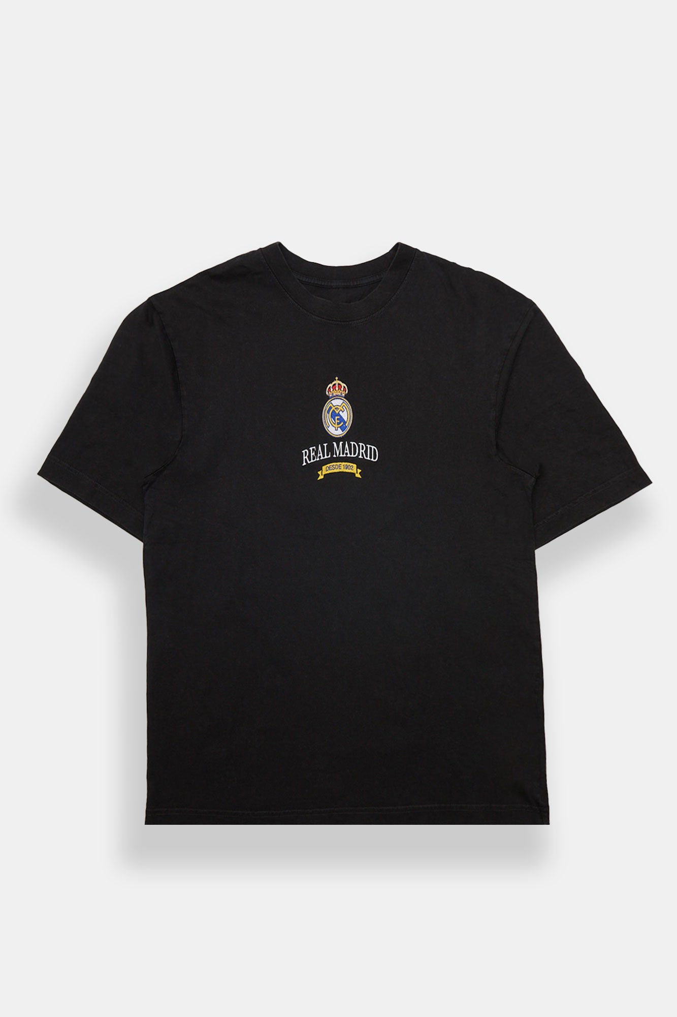 Real Madrid Crest Graphic Oversized Tee