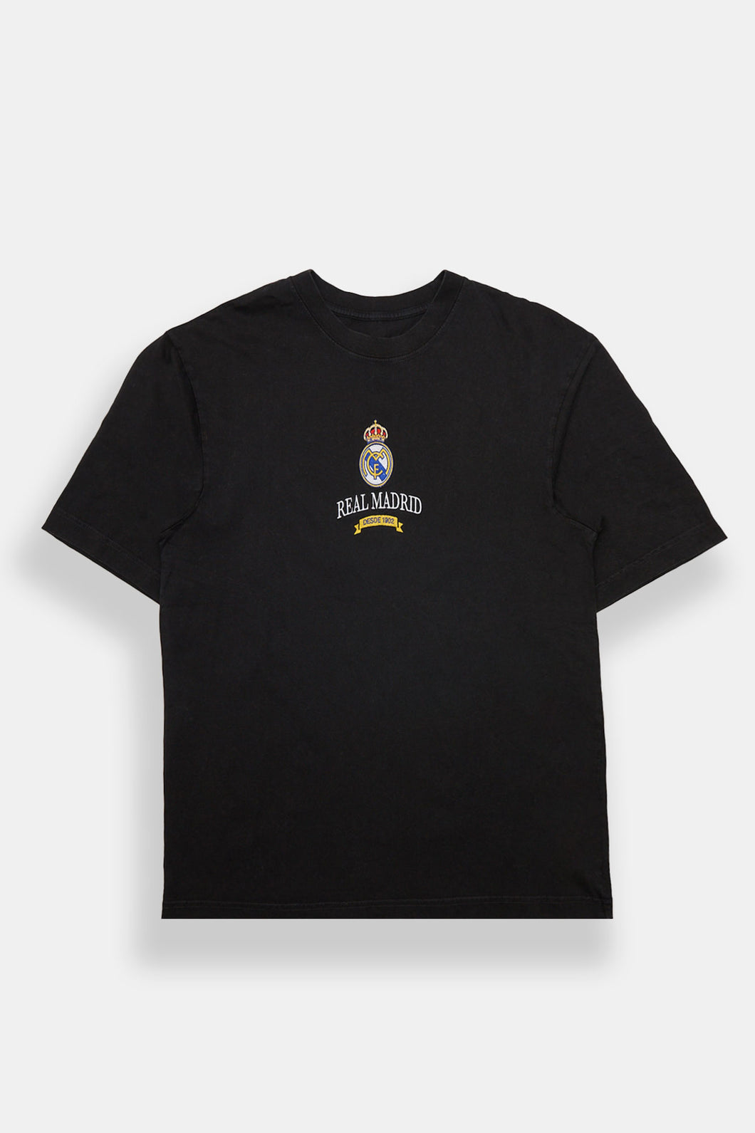 Real Madrid Crest Graphic Oversized Tee – Bluenotes